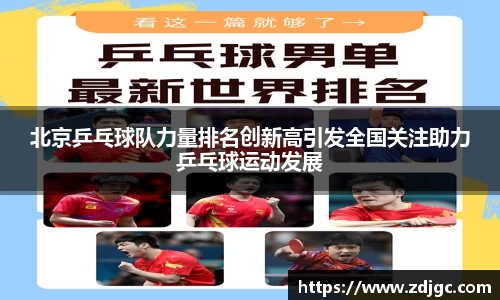 北京乒乓球队力量排名创新高引发全国关注助力乒乓球运动发展